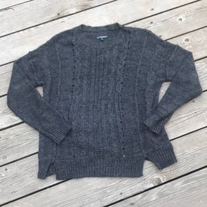 Women’s Wool Blend Dark Grey Sweater